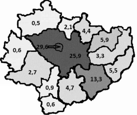 Zespół pałacowy w Kurozwękach jako produkt turystyczny 319 Zespół pałacowy w Kurozwękach cieszy się dużym zainteresowaniem wśród turystów nawet z odległych stron Polski.