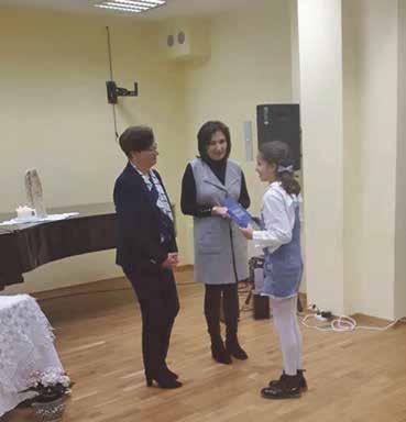 Małgorzata Kraszewska Oliwia Zalewska w konkursie zdolny Ślązak Drugiego lutego 2018r.
