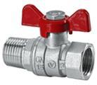 ZA-KUL-V-WW-050-R Zawór kulowy MINI z motylkiem Valvex Zawór