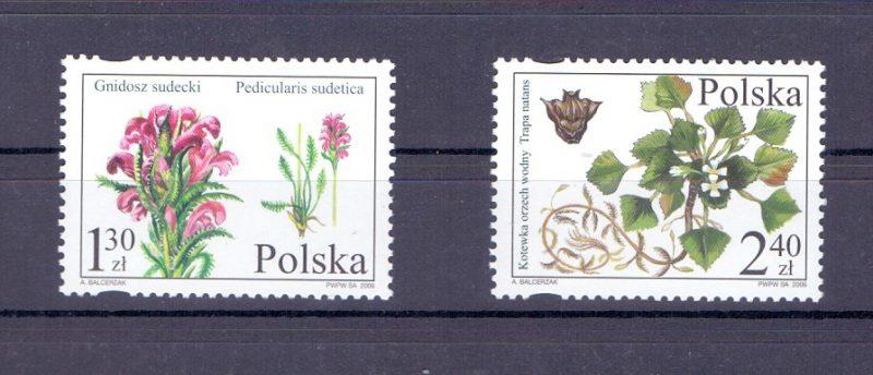 Ryc. 21. Seria Chronione i zagrożone gatunki flory polskiej nr kat. 4082, 4083, z dnia 14 marca 2006 r. Ryc. 22. Koperta FDC serii Chronione i zagrożone gatunki flory polskiej.