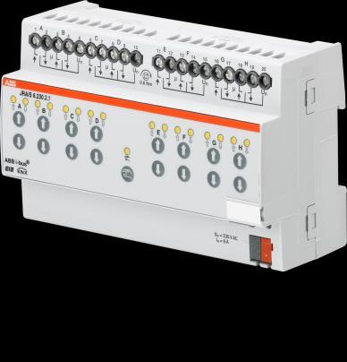 2CDC 071 015 S0011 ABB i-bus KNX Technologia urządzenia 2.3 JRA/S X.230.2.1 Nastawnik żaluzji/rolet z ręczną obsługą x-ny, 230 V, MDRC JRA/S 8.230.2.1 Nastawniki żaluzji/rolet 2-, 4- i 8-ne z