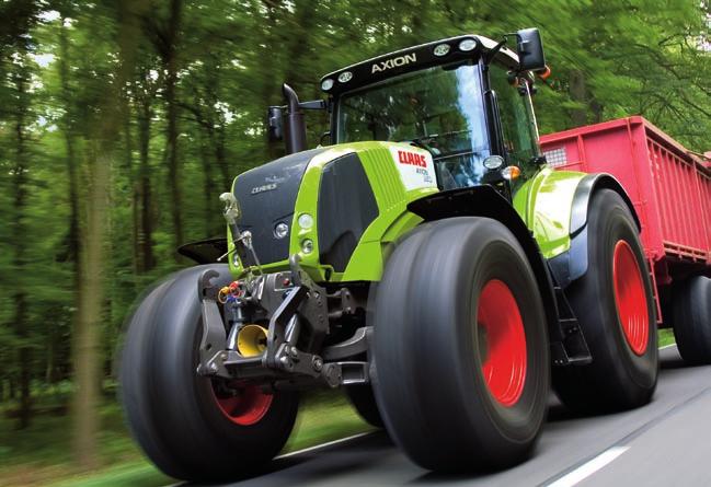 Test Profi (4/08) potwierdza: "AXION 850 testowany był przez niezależną stację badawczą DLG (Niemieckie Towarzystwo Rolnicze). Mierzona była moc silnika i siła uciągu.