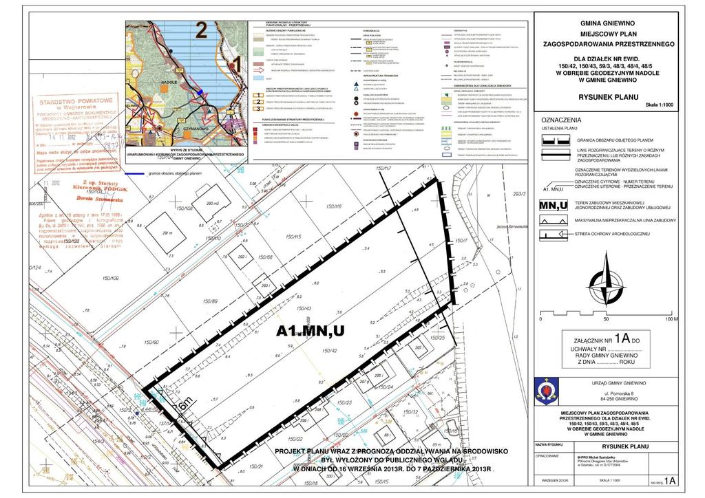 Załącznik Nr 1A do Uchwały Nr XLV/337/2013 Rady Gminy Gniewino z dnia 25 października