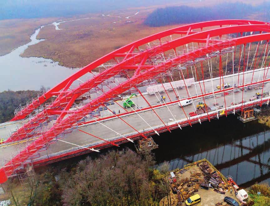 Obiekty mostowe obwodnicy Ostródy rekordowy kontrakt mostowy Budimeksu SA tekst: mgr inż. MARIUSZ KACZYŃSKI, mgr inż.