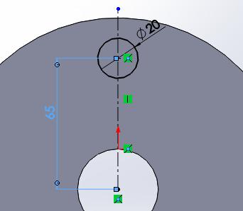 Rysunek 6. Szkic do modelu kołka Rysunek 7.