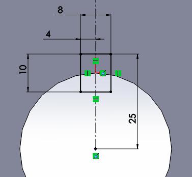 Powielanie rowka Szykiem liniowym Wykonanie modelu wielowypustu Model wielowypustu wykonamy w 2 krokach. Krok 1 wykonanie rowka, krok 2 powielenie rowka szykiem kołowym.
