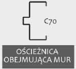 Ościeżnica Ościeżnice stalowe kątowe CS4, wykonane są z blachy ocynkowanej. Ościeżnice produkowane są bez spawów. Piony ościeżnic skręcone są z belką nadprożową.