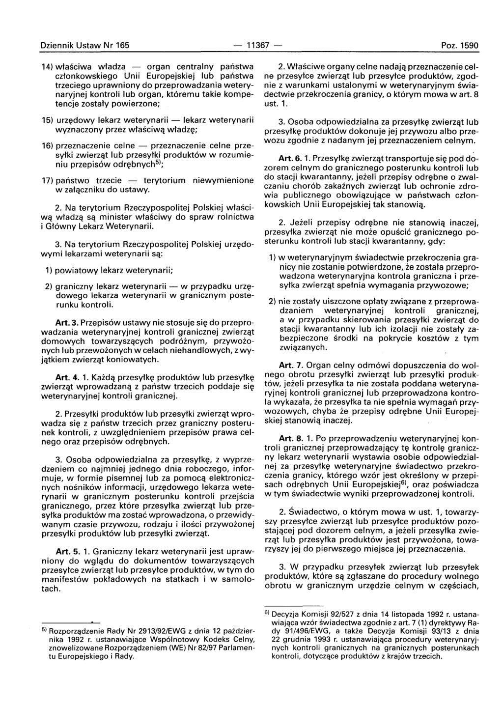 Dziennik Ustaw Nr 165-11367 Poz.