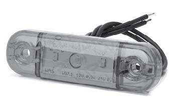červené 12/24V Obrysówka LED tylna czerwona 12/24V plast/plastik 0,020 kg ks/szt J130012000 24V Svetlo