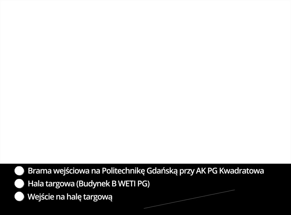 Jedno z wejść na Politechnikę Gdańską znajduje się przy AK PG Kwadratowa (ul. Siedlicka). Odwiedzający zapraszamy codziennie od godz. 9.00.