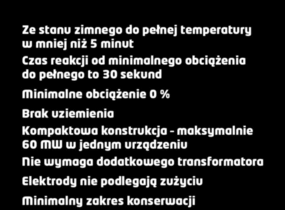 Przyłącze średniego napięcia jest zaprojektowane zgodnie z normą EN 61936 dotyczącą instalacji elektrycznych. Zasady działania bojlera Bojler składa się ze kontenera zewnętrznego i wewnętrznego.