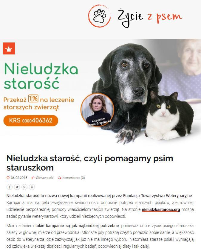 INTERNET WSPÓŁPRACA Z BLOGERAMI Blog: Życie z psem Wpisy