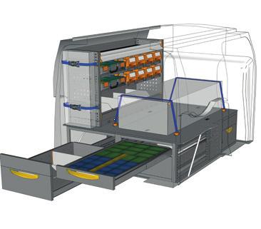Volumen - Objętość atalla - Rozstaw osi ño - Rok 2,87 m³ 2662 mm 2013 SUELO H 350 mm ŚCINY H 350 mm EJEMPLOS DE EQUIPMIENTO - PRZYKŁDY WYPOSŻENI FURGÓN CHP - FURGONETK CN 0707 03* =717 P=365 H=700 mm