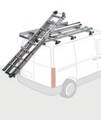 aluminiowe listwy poprzeczne z uchwytami i gumowymi osłonami - aluminiowe listwy boczne - aluminiowa rolka ułatwiająca załadunek - w zestawie komplet śrub ze stali