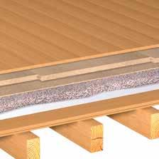 80-160 mm Współczynnik U = 0,33-0,24 W/(m K) ➋ ➌ ➍ ➎ ➏ ➏ Konstrukcja podłogi DB7 strop międzykondygnacyjny Podłoga z desek drewnianych ➋ Płyta z włókien miękkich