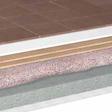 miękkich (pióro + wpust) ➍ Granulat izolacyjny THERMOFLOC ➎ Strop betonowy ➏ Tynk Granulat izolacyjny THERMOFLOC Wielkość ziaren Ciężar zasypowy Wysokość zasypowa