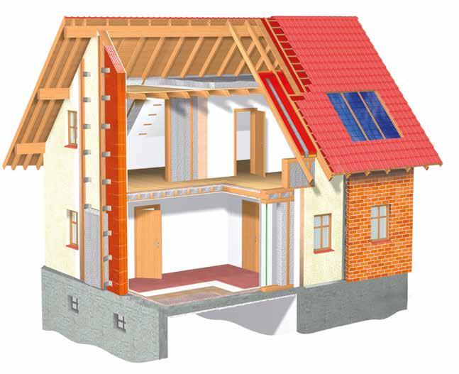 SYSTEM IZOLACJI THERMOFLOC System montażu 07 01 02 08 10 05 03 09 04 06 01) Wdmuchiwany materiał izolacyjny THERMOFLOC jako międzykrokwiowa izolacja dachowa 06) Wdmuchiwany materiał izolacyjny