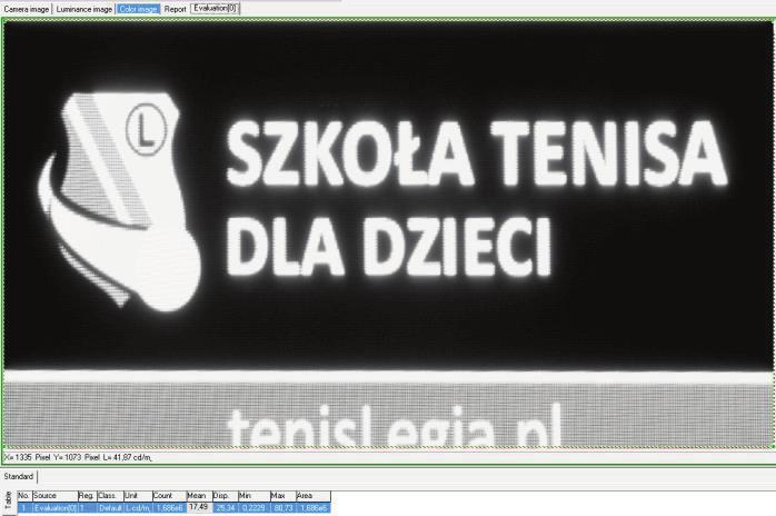 60 Marcin Chrzanowicz, Piotr Tomczuk, Piotr Jaskowski Zarejestrowane obrazy wraz ze skalą luminancji przedstawiono na rysunku nr 8 (odpowiednio na górnym rysunku przedstawiono pomiar wykonany z
