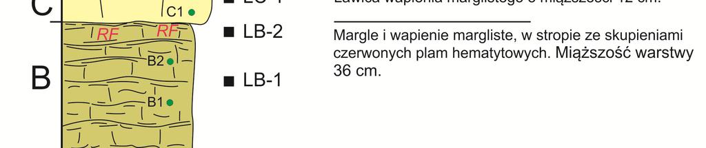 Margle plamiste warstwy