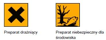15. INFORMACJE DOTYCZĄCE PRZEPISÓW PRAWNYCH Zawiera: Produkt reakcji Bisfenolu A z epichlorohydryną Symbol: Xi, N Oznakowanie opakowań: Opis zagrożeń: R36/38 działa drażniąco na oczy i skórę R43 może