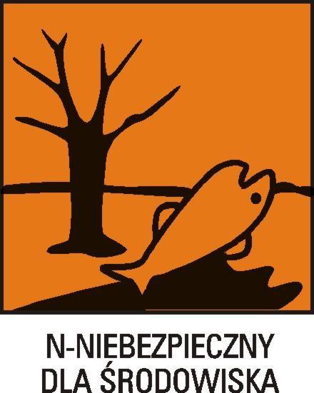 15. INFORMACJE DOTYCZĄCE PRZEPISÓW PRAWNYCH Znak ostrzegawczy : Zwroty R (wskazujące rodzaj zagrożenia): 50 Działa bardzo toksycznie na organizmy wodne. Zwroty S: 61 Unikać zrzutów do środowiska.