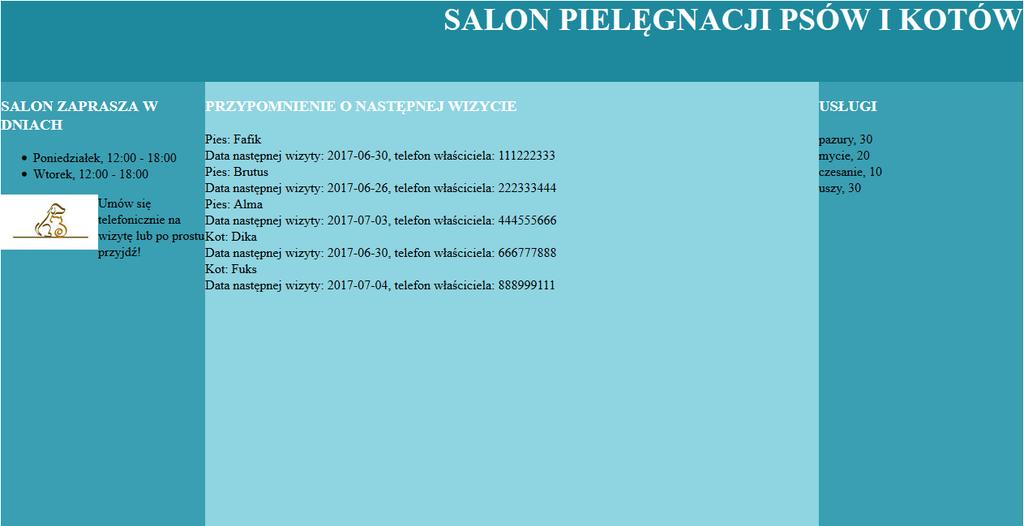 Witryna internetowa Obraz 2. Witryna internetowa Przygotowanie grafiki: Wykonaj obraz i jego miniaturę na podstawie grafiki rys.