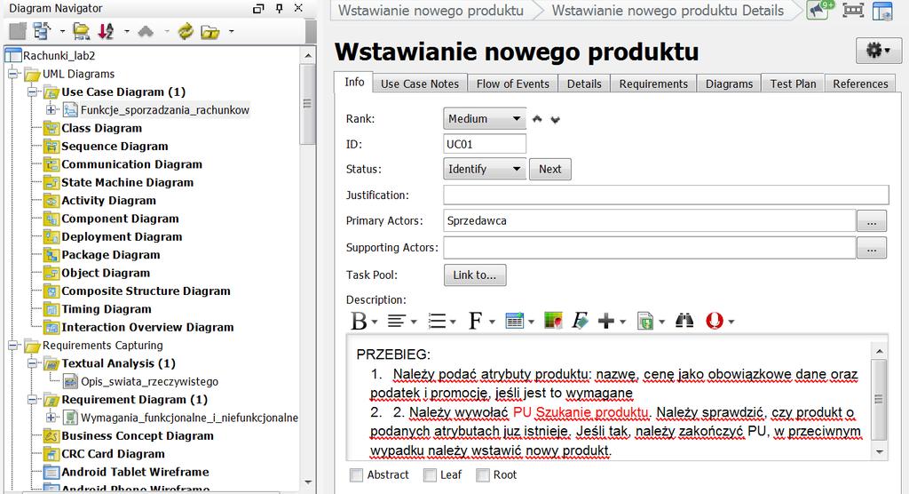 1.6. Wpisanie do podformularza Info w części