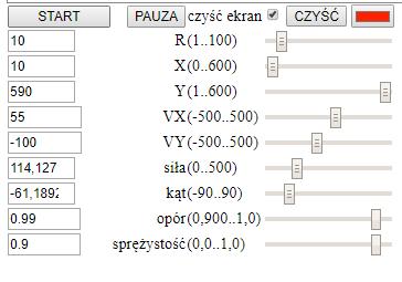 Jak zasymulować grawitację przy użyciu komputera? Niedawno używaliśmy arkusza kalkulacyjnego, a tym razem animowane kulki pojawią się na stronie internetowej.