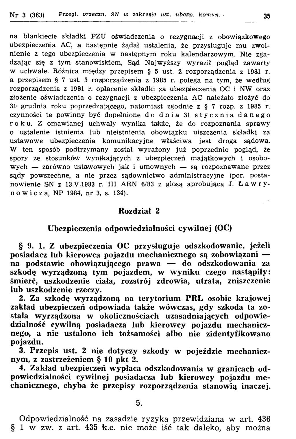 Nr 3 (363) P rz eg l. o rz e cz n. SN w z a k r e s ie u st. u b e z p. k o m u n.