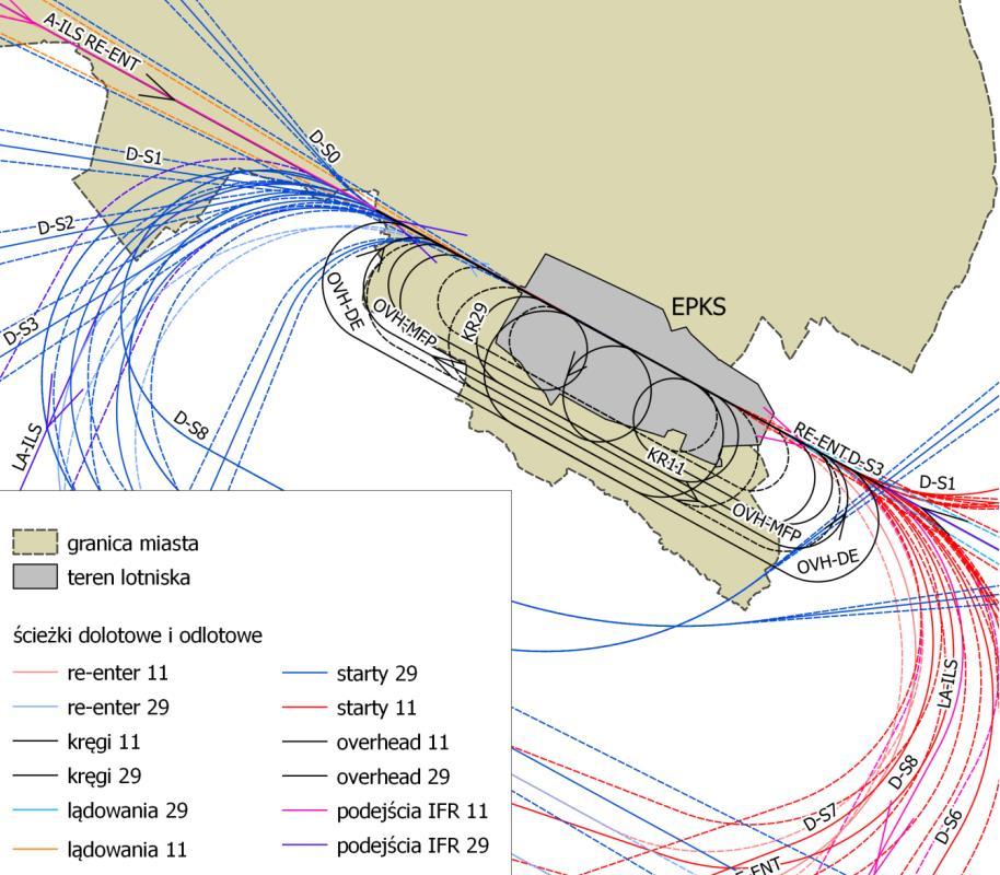 RWY Kierunek geograficzny Współrzędne THR (WGS-84)/współrzędne końca drogi startowej Poziom progu [m] Współrzędne ARP (WGS-84), wzniesienie [m] 29 298,000 GEO 52 19 36,15 N 16 58 57,79 E 115,5