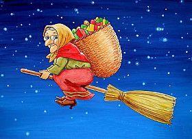 Włochy tu odpowiednikiem Mikołaja jest złośliwa wróżka La Befana, która w nocy z 5 na 6 stycznia (święto Trzech
