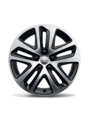 1. 18 x 8,5 obręcze kół ze stopów lekkich, 5-ramienne w kolorze jasnosrebrnym, opony 245/45 R 18 (RCV) 2.