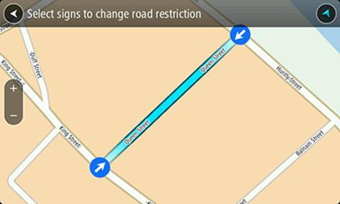 Uwaga: aby zgłosić zmianę na mapie, której typ nie jest wyświetlany w menu, użyj funkcji Map Share Reporter na stronie tomtom.com. 7. Wykonaj instrukcje dotyczące wybranego typu zmiany na mapie. 8.