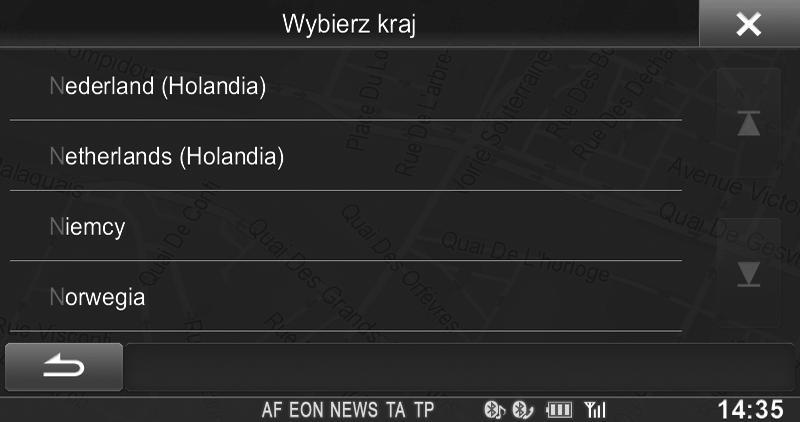 Dotknij pozycję [Wyniki], aby wyświetlić