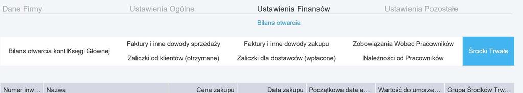 Początkowa data amortyzacji data, od której zaczniemy naliczanie amortyzacji w systemie.