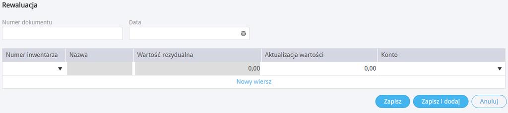 W module Środki Trwałe > Środki Trwałe wygenerowana zostaje lista wszystkich środków trwałych.