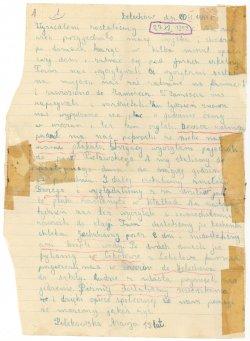 List Marii Polikowskiej, lat 13, Żelechów, pow.