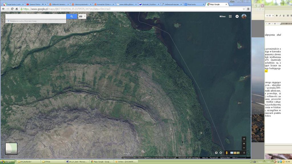 Przykład zdjęcia satelitarnego (Google)