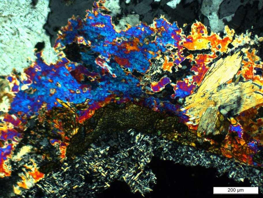 Wśród tych minerałów występują licznie też rzadkie fazy takie jak czkałowit, murmanit, willaumit i wiele innych (ryc. 4).