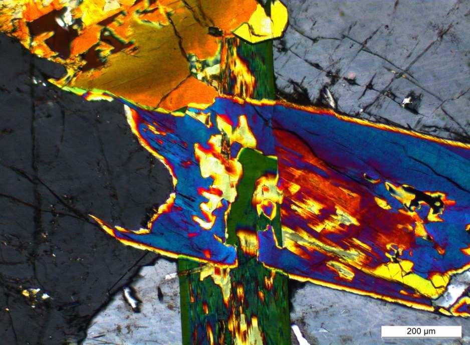 Porfitytowe fojaity to skały barwy szaroróżowej z widocznymi w tle kryształami ortoklazu, którym towarzyszą takie minerały jak egiryn, biotyt, eudialit, nefelin.
