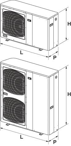 4. CHARAKTERYSTYKI FIZYCZNE Model PHR 6 PHR 8 PHR 11 PHR 15 PHR 17 Wymiary L mm 1 190 1 190 1 190 1 190 1 190 H mm 735 735 1 235 1