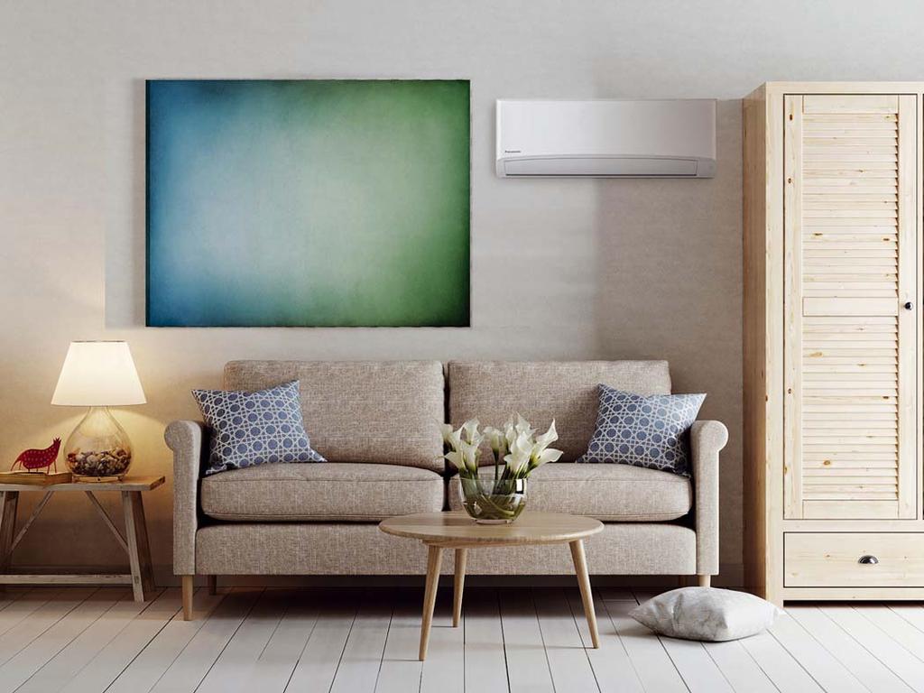 Jednostki split 1x1 KOMPAKTOWE JEDNOSTKI NAŚCIENNE TE STANDARD INVERTER CZYNNIK Rozmiar jednostki TE Compact Jednostki wewnętrzne TE mają kompaktowe wymiary, dzięki czemu klimatyzator o szerokości