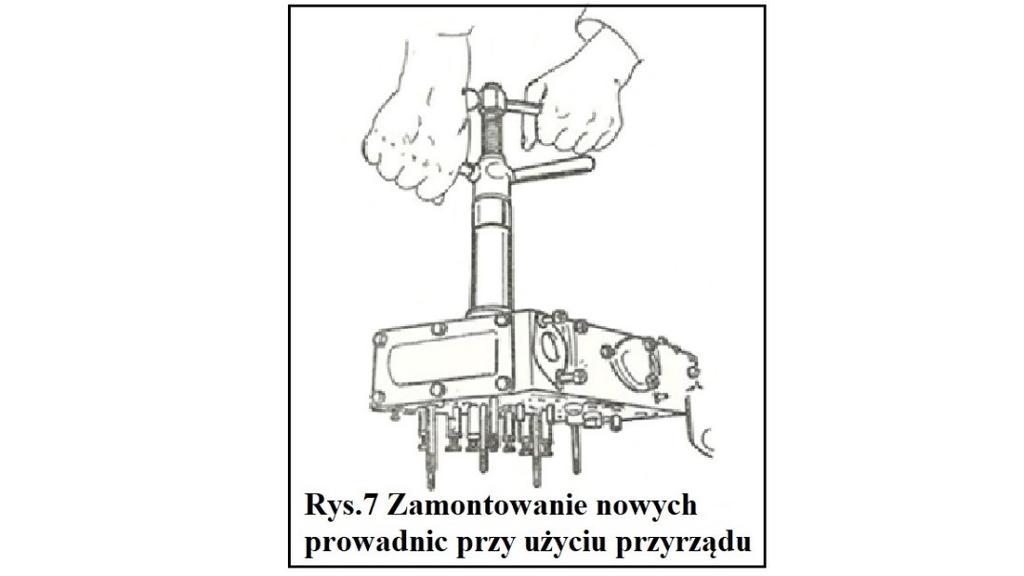 Gniazda zaworowe Podczas naprawy gniazd zaworowych należy zwrócić uwagę, aby nie zeszlifować niepotrzebnie gniazda zaworu, ponieważ maksymalne dopuszczalne zagłębienie grzybka zaworu względem dolnej