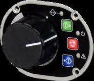 (praca do przodu/bieg wsteczny/stop) i 3 diodami LED ID-POT-LED-FLANGE Kołnierz boczny sterowania lokalnego z 1 potencjometrem do łatwej regulacji wartości referencyjnej częstotliwości i 3 diodami