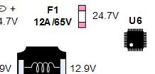Inwerter podświetlenia tylnego w TV LD LG 47LX9500 Kontrola bezpiecznika F1 na płycie inwertera głównego i F101 na płycie inwertera wtórnego Górny, lewy narożnik płyty tuż pod złączem N1 Inwerter