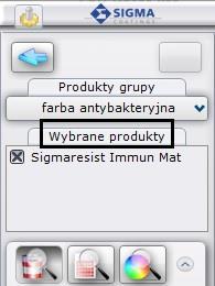 Wybrane przez siebie produkty użytkownik może wprowadzać bezpośrednio do projektu a także