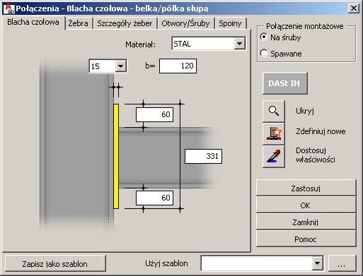 AutoCAD Structural Detailing - Stal - Przykłady strona: 23 1.4. Połączenia 1.4.1. Definicja połączenia słup-belka 1. WYKONYWANA OPERACJA Ustawienie widoku z przodu. OPIS 2.