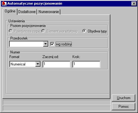 AutoCAD Structural Detailing - Stal - Przykłady strona: 43 4. (Uruchom pozycjonowanie automatyczne) Wybór tej opcji umożliwia nadanie pozycji w sposób automatyczny.