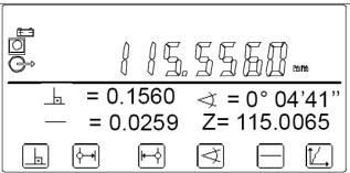 Wartość X może określać odległość obiektów lub płytki wzorcowej. Wartości X muszą w obu przypadkach zostać zmierzone.