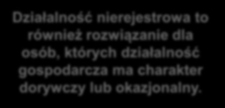 konieczności wpisu w CEIDG i wiążących się z tym konsekwencji.